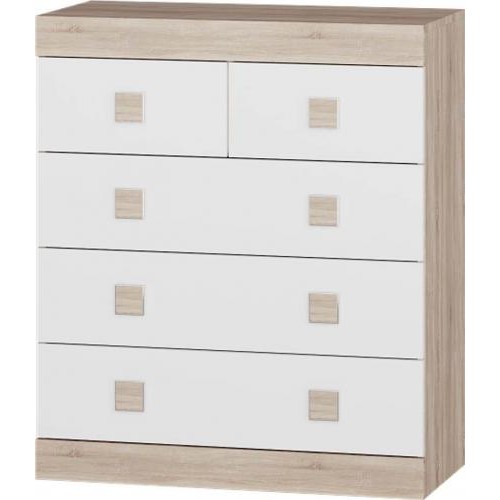 Комод для речей Соната 3 Сонома + білий (Son-1) Комод для речей Соната 3 Сонома + білий (Son-1)