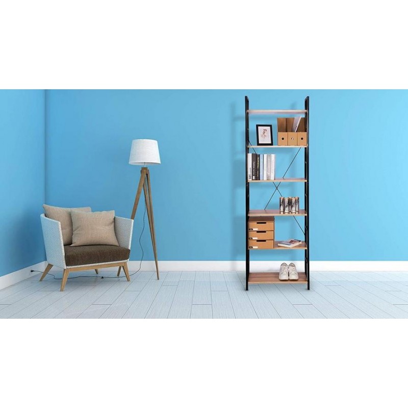 Стелаж для зберігання в стилі Loft NS-1742 1830x600x280 мм Черный