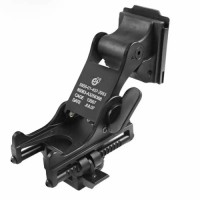 Кріплення кронштейн для приладу нічного бачення на каску шолом Rhino ПНБ PVS-7/PVS-14 Чорний