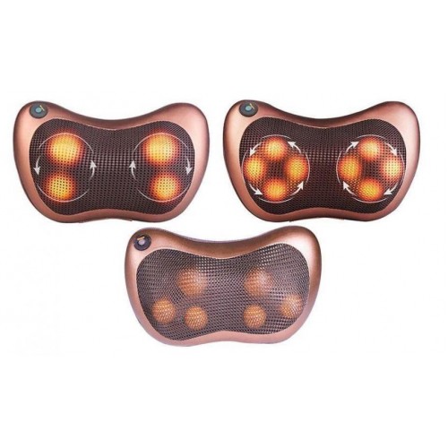 Масажна подушка RIAS Massage Pillow для дому та машини Bronze (3sm_905710875)