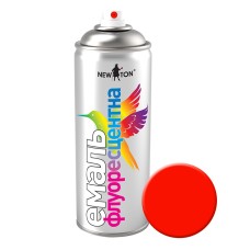 Емаль флуоресцентна New Ton Аерозоль RAL 3026 Червоний 400 мл