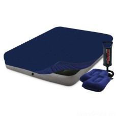 Надувний матрац Intex 64108-3, 137 x 191 x 25 см, з наматрацом-чохлом, двома подушками, насосом. Полуторний