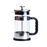 Френч-прес чайник скляний TS Kitchen Haus Roland 1 літр з фільтром хром (HP33541)