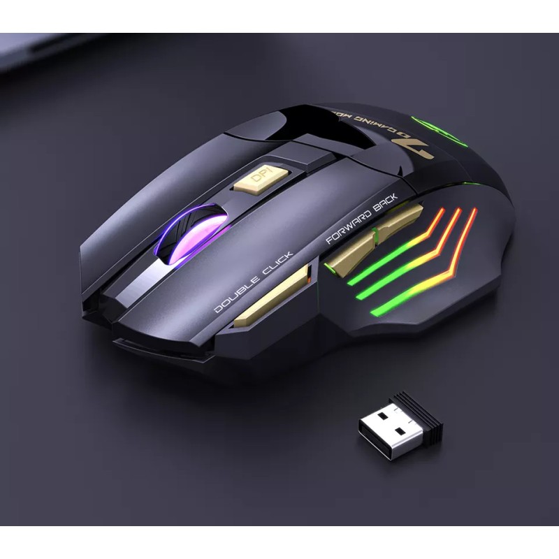 Миша бездротова безшумна ігрова iMICE X7 з акумулятором та підсвічуванням 2,4G