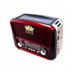 Радіоприймач GOLON-RX 455 SOLAR USB+SD Червоний