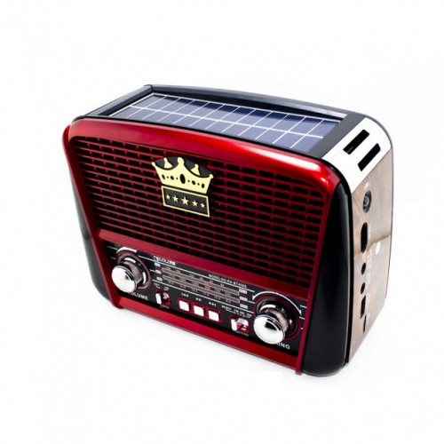 Радіоприймач GOLON-RX 455 SOLAR USB+SD Червоний Радіоприймач GOLON-RX 455 SOLAR USB+SD Червоний