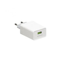 Мережевий зарядний пристрій Borofone BA47A Single Port Travel Charger QC3.0 18W USB - Type C White Мережевий зарядний пристрій Borofone BA47A Single Port Travel Charger QC3.0 18W USB - Type C White