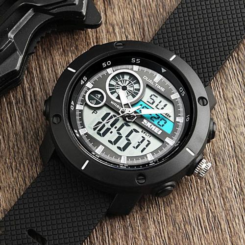 Чоловічий наручний годинник Skmei 1361 Black 1361BK (17142-hbr) Чоловічий наручний годинник Skmei 1361 Black 1361BK (17142-hbr)