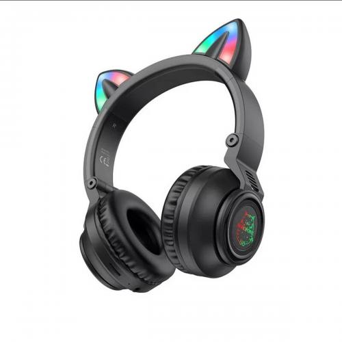 Навушники Borofone BO18 Cat ear BT Black