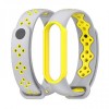 Ремінець MiJobs Sport Style для Xiaomi Mi Band 5/6 Grey Yellow