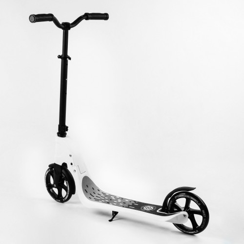 Самокат двоколісний Best Scooter складаний PU колеса широке велосипедне кермо 100 кг Black/White (105380) Самокат двоколісний Best Scooter складаний PU колеса широке велосипедне кермо 100 кг Black/White (105380)