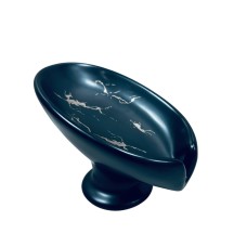 Мильниця керамічна A-PLUS 3988 Чорний мармур h - 9,7 см