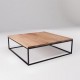 Кавовий журнальний столик у стилі Loft NS-488 380x1100x1100 мм Черный