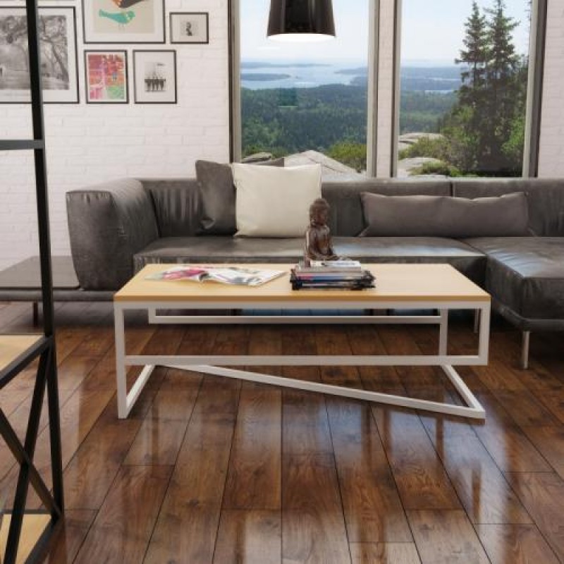 Кавовий журнальний столик у стилі Loft NS-620 430x1200x650 мм Черный