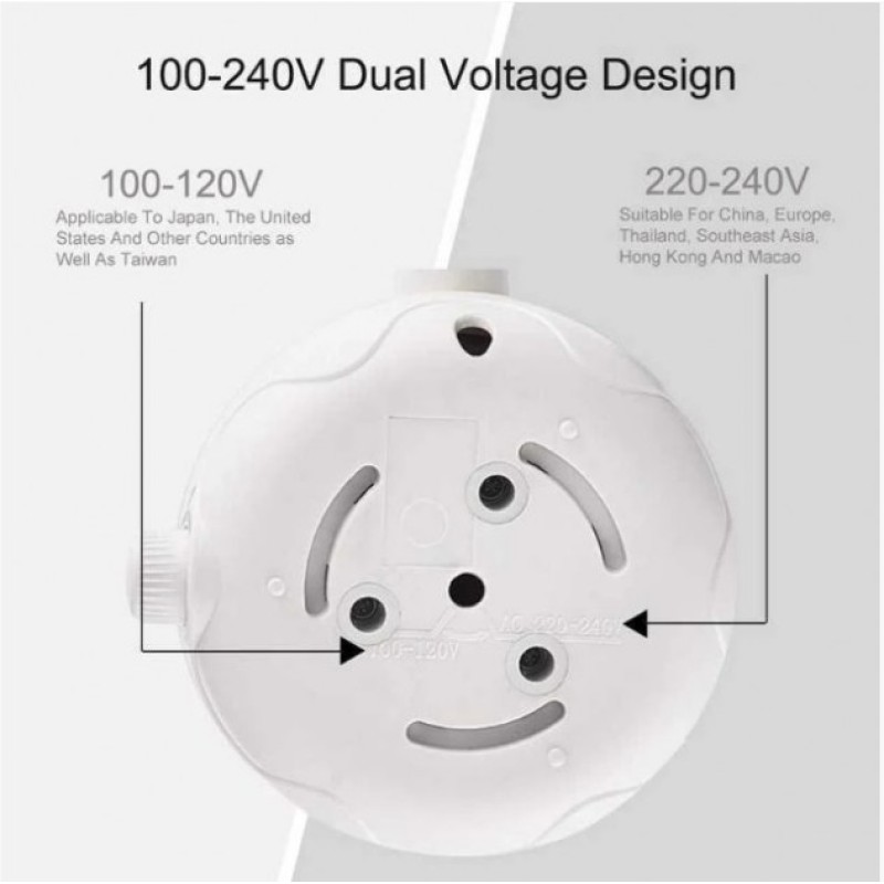 Універсальний електричний складний чайник BSM Elecreic Kettle 0.6 л Білий
