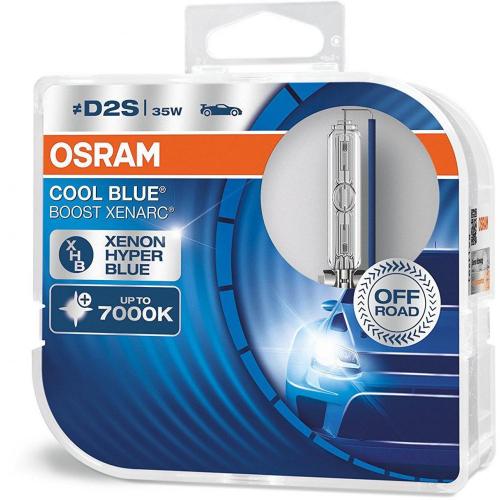 Автолампа ксенон OSRAM 66240CBB-DUO COOL BLUE BOOST D2S 85V 35W P32d-2 XENARC комплект в інтернет супермаркеті PbayMarket!