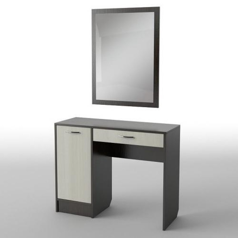 Туалетний столик Тиса Мебель БС-31 Венге Дуб молочний 75x40x100 см