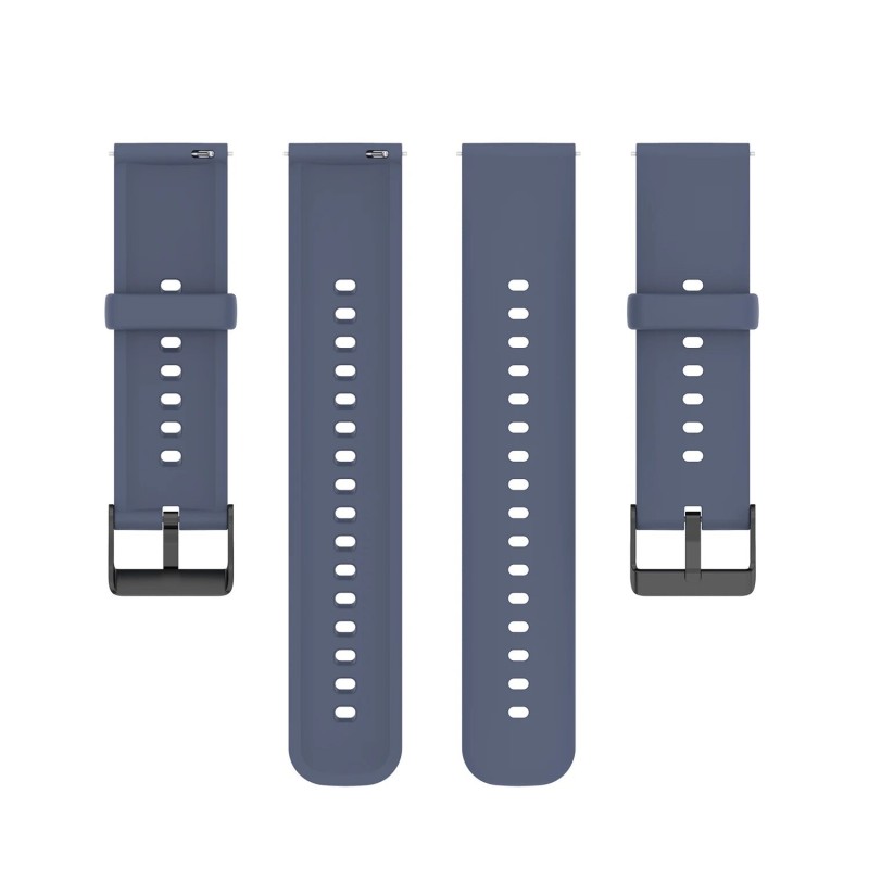 Ремінець силіконовий для годинника універсальний BeWatch HW 22 мм Сірий