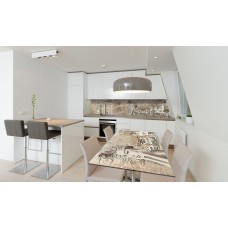 Наклейка вінілова на стіл Zatarga «Дівчина Італія» 650х1200 мм Z180689/1st