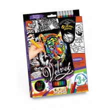 Комплект креативної творчості Оксамитове розфарбування фломастерами VLV-01 (VLV-01-5)