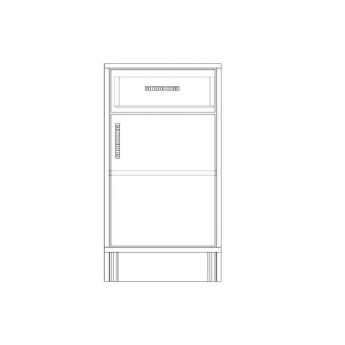 Тумба офісна Тиса Мебель ТМ-108 1 Сонома 75x35x40 см Тумба офісна Тиса Мебель ТМ-108 1 Сонома 75x35x40 см