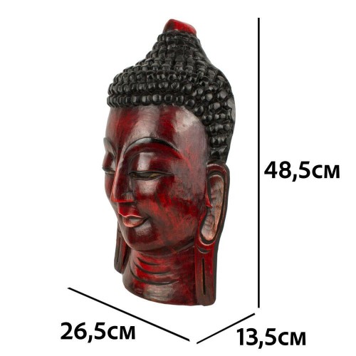 Маска Ручна Робота Непальська Будда 48,5x26,5x13.5 см Червоний (25278) в інтернет супермаркеті PbayMarket!