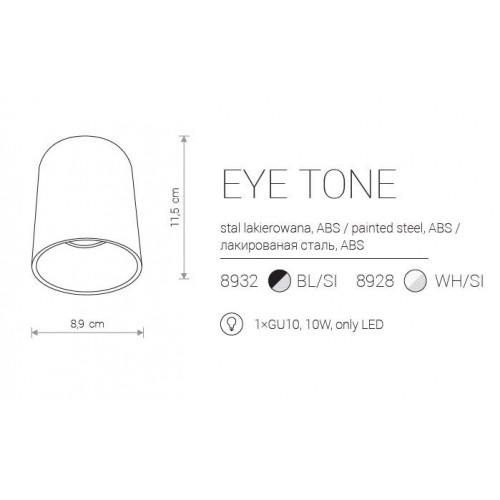 Точковий світильник Nowodvorski EYE TONE 8928 (Now8928)