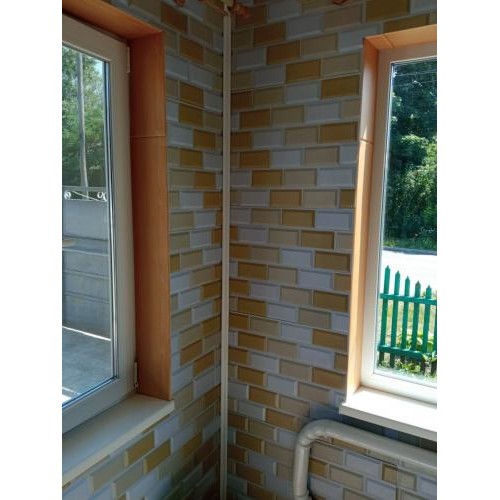 Декоративна ПВХ панель біло-бежева клінкерна цегла Sticker Wall SW-00001430 960х480х4мм Декоративна ПВХ панель біло-бежева клінкерна цегла Sticker Wall SW-00001430 960х480х4мм