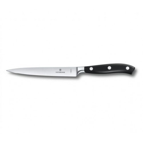 Кухонний кований ніж Victorinox Grand Maitre обробний 15 мм у подарунковій коробці Чорний (7.7203.15G) Кухонний кований ніж Victorinox Grand Maitre обробний 15 мм у подарунковій коробці Чорний (7.7203.15G)