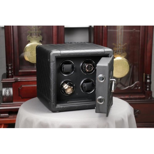 Сейф Salvadore для підзаводу 4 годинників Safe Small BK 43х43х41,5 см Чорний Сейф Salvadore для підзаводу 4 годинників Safe Small BK 43х43х41,5 см Чорний