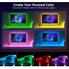 Світлодіодна стрічка LED 3528 RGB комплект 5 метрів, різнокольорова + пульт ДУ HMD 136-13128160