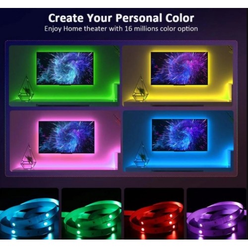 Світлодіодна стрічка LED 3528 RGB комплект 5 метрів, різнокольорова + пульт ДУ HMD 136-13128160 Світлодіодна стрічка LED 3528 RGB комплект 5 метрів, різнокольорова + пульт ДУ HMD 136-13128160
