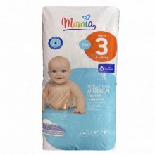 Дитячі підгузники Mamia Premium 3 Midi (4-9 кг) 56 шт