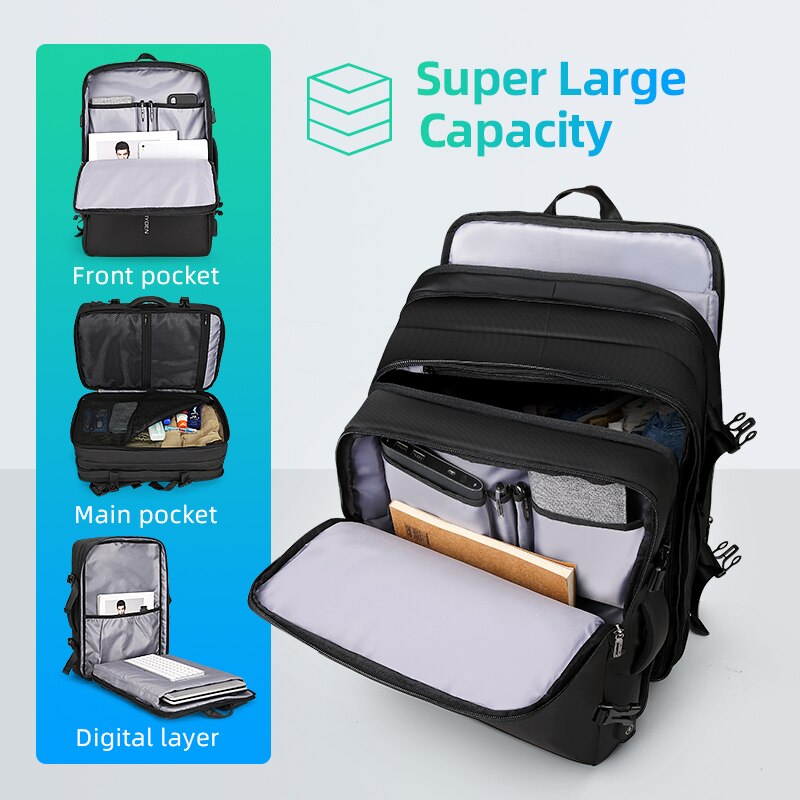 Дорожній рюкзак для ноутбука Mark Ryden MR8057Y 48 х 30 х 15 cm Чорний