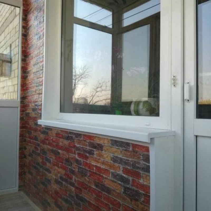 Самоклеюча декоративна 3D панель під катеринославську цеглу в рулоні 3D Loft 3080x700x3 мм Бежево-червоний