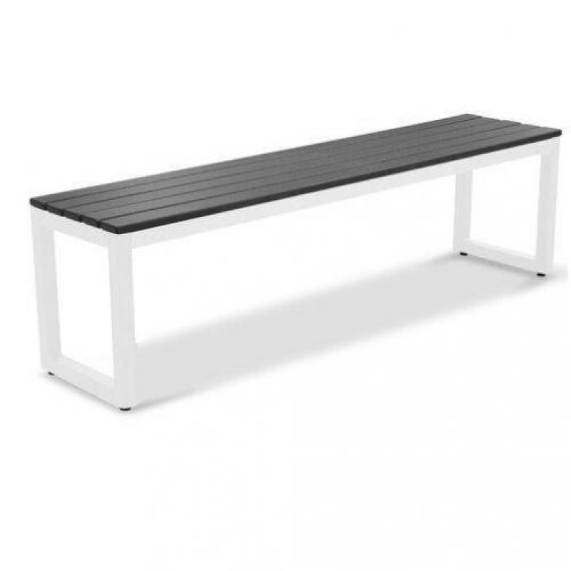 Вулична лава в стилі Loft Білий NS-2186 480x1400x400 мм