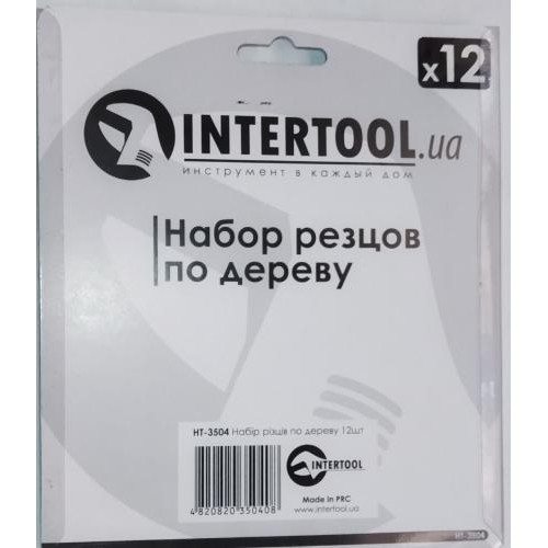 Набір фігурних різців (стамески) по дереву 12шт INTERTOOL HT-3504 Набір фігурних різців (стамески) по дереву 12шт INTERTOOL HT-3504