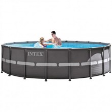 Басейн каркасний Intex Ultra Frame 549х132 см 26423 л Сірий (26330) Басейн каркасний Intex Ultra Frame 549х132 см 26423 л Сірий (26330)