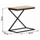 Приліжковий столик у стилі Loft NS-1478 530x550x300 мм Черный