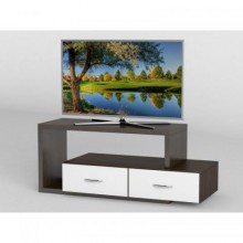 Тумба під телевізор Тиса Мебель ТВ-256 Венге Білий 45x35x100 см