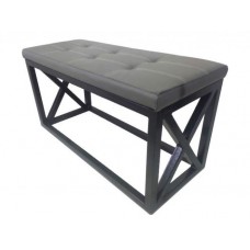 Банкетка - пуф для передпокою в стилі Loft NS-125 500x800x350 мм Черный