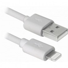 Кабель REAL-EL Rainbow USB-C-Lightning, 1м White (4743304104710)