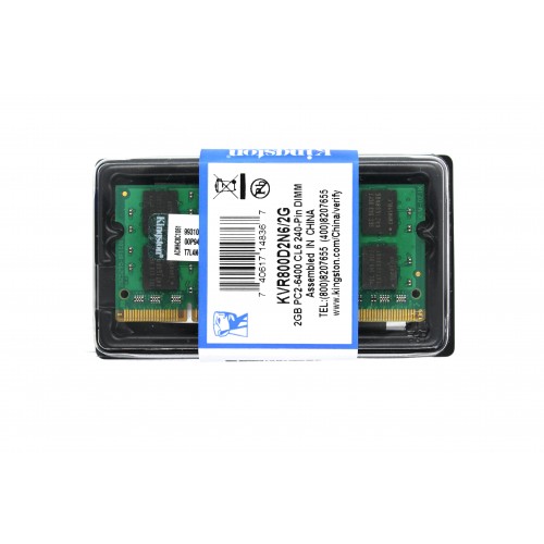 Оперативна пам'ять Kingston SODIMM DDR2-800 2048MB PC2-6400 (KVR800D2S6/2G) Оперативна пам'ять Kingston SODIMM DDR2-800 2048MB PC2-6400 (KVR800D2S6/2G)