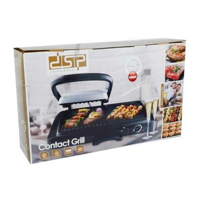 Електричний гриль 1600 Вт DSP KB 1050 чорний (KB 1050_1749)