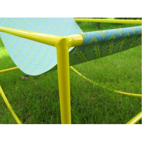 Крісло Шезлонг CRUZO метал Жовтий/Блакитний (kr0001) Крісло Шезлонг CRUZO метал Жовтий/Блакитний (kr0001)