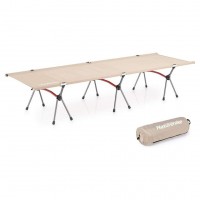 Ліжко туристичне розкладне Naturehike NH19JJ006 190х65х38 см Бежевий (2417562474)