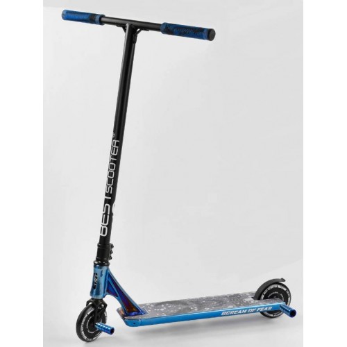 Самокат трюковий Best Scooter Simbiote HIC-система Пегі алюмінієвий диск та дека Black/Blue (102310) Самокат трюковий Best Scooter Simbiote HIC-система Пегі алюмінієвий диск та дека Black/Blue (102310)