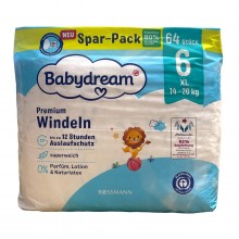 Підгузники Babydream Premium 6 XL 14-20 кг 64 шт