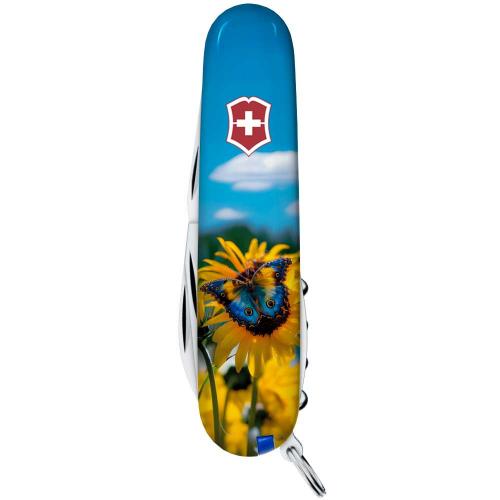 Складаний ніж Victorinox Camper Ukraine 91 мм 14 функцій Соняшники та метелик (1.3613.7_T3200pw) Складаний ніж Victorinox Camper Ukraine 91 мм 14 функцій Соняшники та метелик (1.3613.7_T3200pw)