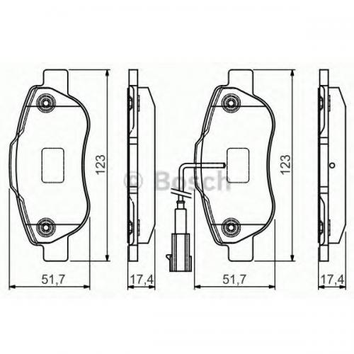 Колодки гальмові Bosch дискові передні FIAT/CITROEN/PEUGEOT 500/Nemo/Bipper F 07 0986495097 в інтернет супермаркеті PbayMarket!